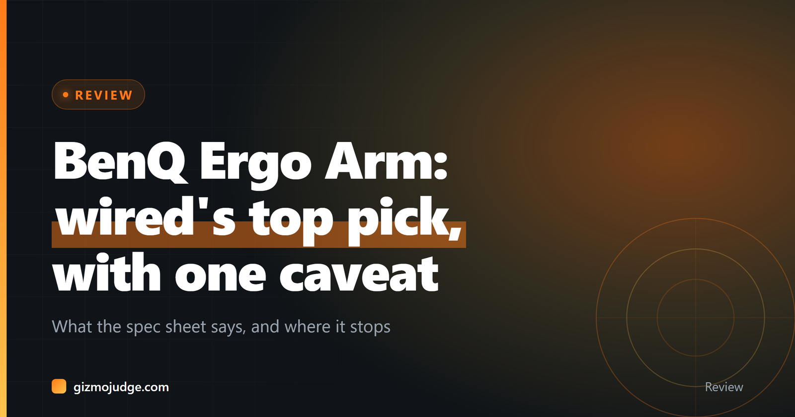 BenQ Ergo Arm Review